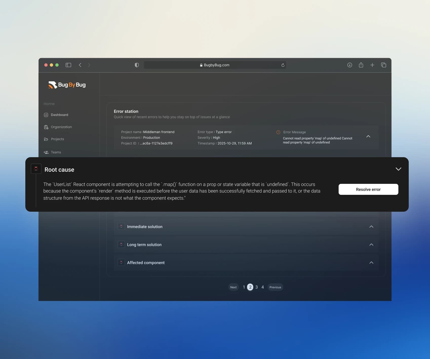AI-root cause analysis